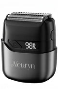 Neuryn Mini Electric Foil Shaver for Men – IPX7 Waterproof, USB-C Rechargeable, LED Display, 3-Blade Portable Razor