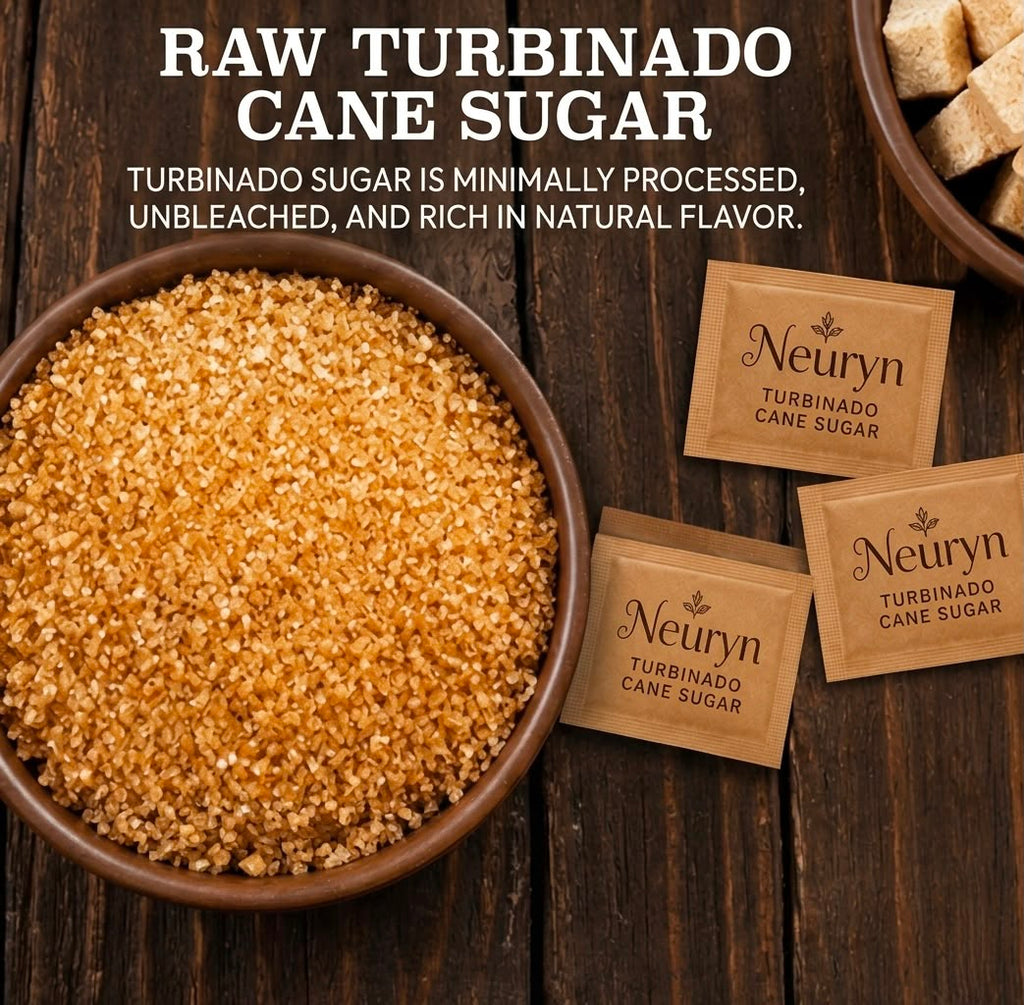 Neuryn Turbinado Cane Sugar Packets, 4.5 g, 500 Count
